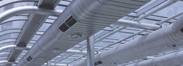 Picture of air conditioning ventilation system from an industrial or commercial installation