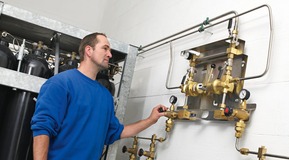 Picture of central gas system
